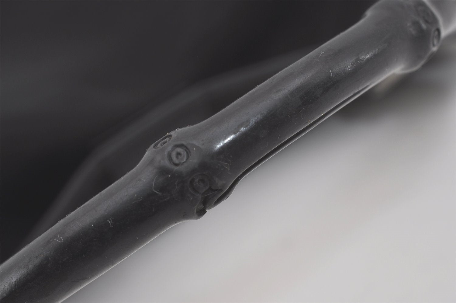 Authentic GUCCI Bamboo Shoulder Hand Bag Purse Mesh Leather 0015638 Black 8401I