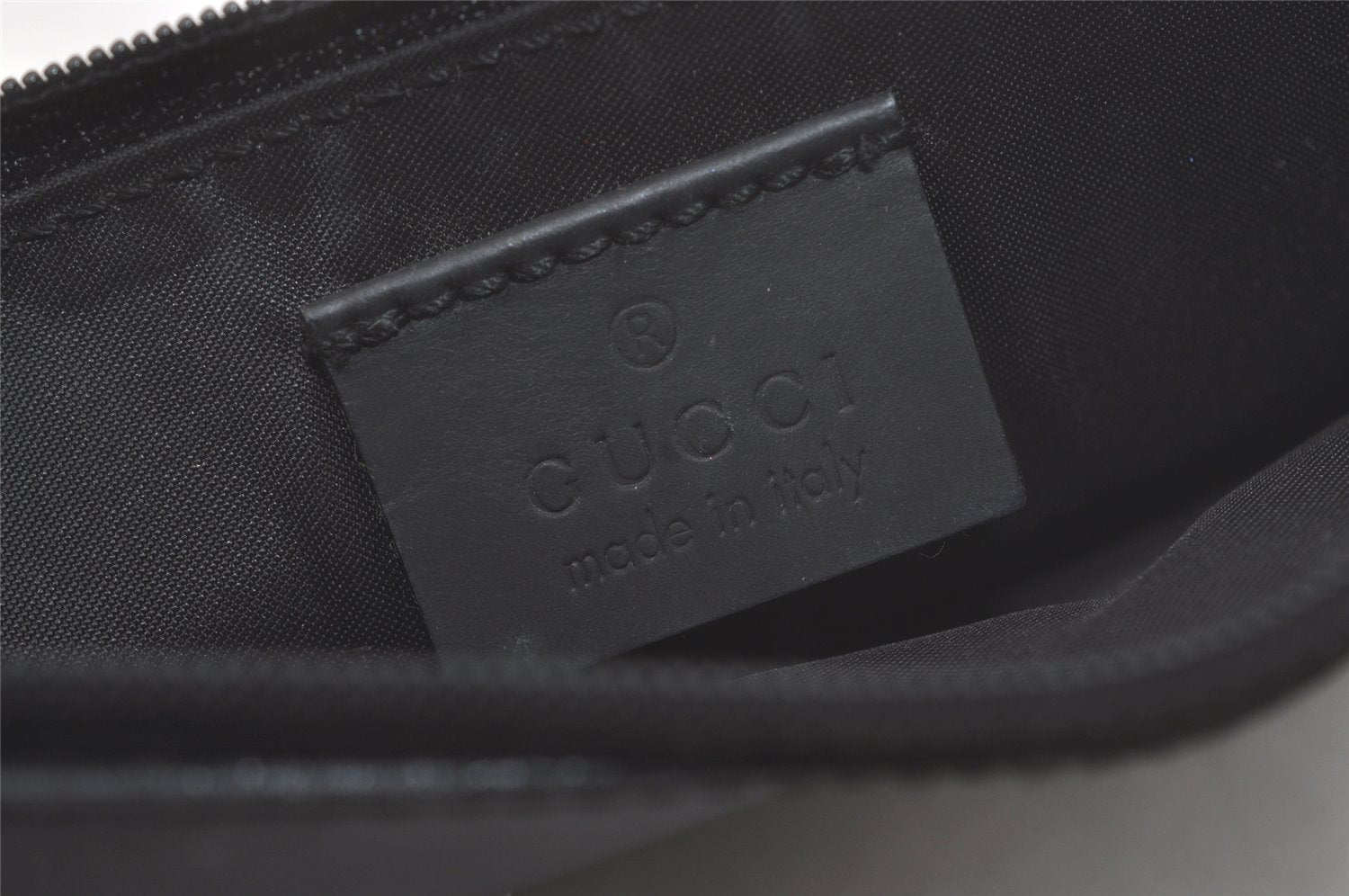 Authentic GUCCI Bamboo Shoulder Hand Bag Purse Mesh Leather 0015638 Black 8401I