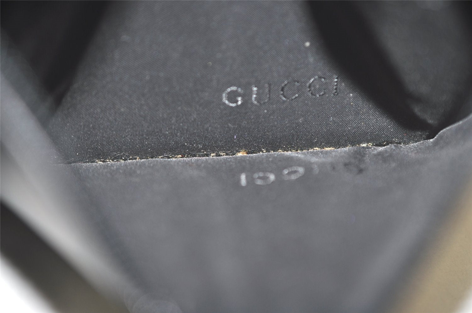 Authentic GUCCI Bamboo Shoulder Hand Bag Purse Mesh Leather 0015638 Black 8401I