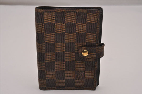 Authentic Louis Vuitton Damier Agenda PM Notebook Cover R20700 LV 8402I