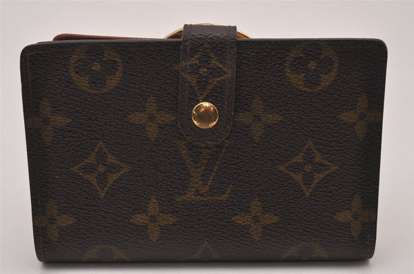 Auth Louis Vuitton Monogram Porte Monnaie Billets Viennois M61663 Wallet 8403I