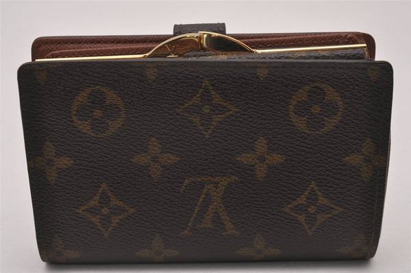 Auth Louis Vuitton Monogram Porte Monnaie Billets Viennois M61663 Wallet 8403I