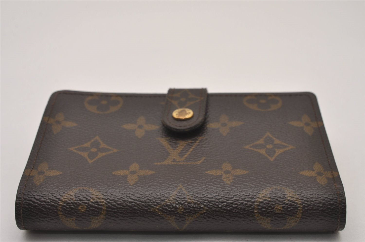 Auth Louis Vuitton Monogram Porte Monnaie Billets Viennois M61663 Wallet 8403I