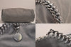 Authentic Stella McCartney Falabella Mini Shoulder Hand Bag Leather Gray 8403M