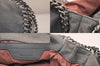 Authentic Stella McCartney Falabella Mini Shoulder Hand Bag Leather Gray 8403M