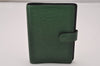 Authentic Louis Vuitton Epi Agenda PM Notebook Cover Green R20054 LV 8404I