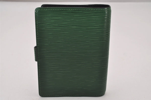 Authentic Louis Vuitton Epi Agenda PM Notebook Cover Green R20054 LV 8404I