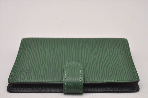 Authentic Louis Vuitton Epi Agenda PM Notebook Cover Green R20054 LV 8404I