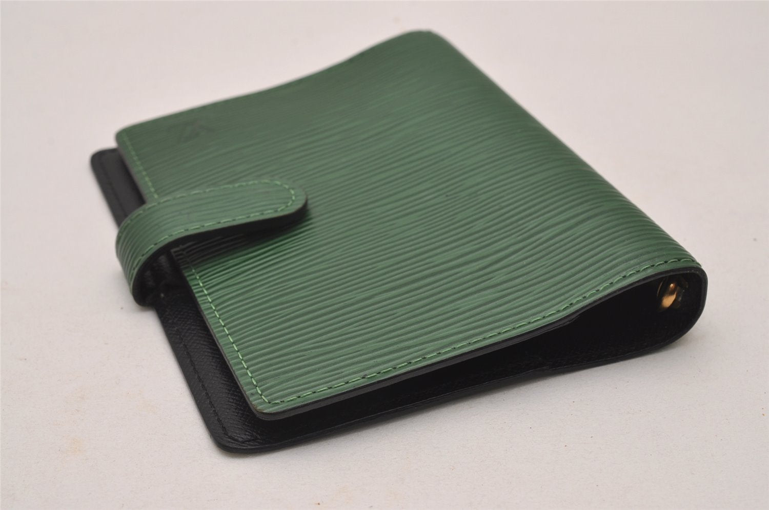 Authentic Louis Vuitton Epi Agenda PM Notebook Cover Green R20054 LV 8404I