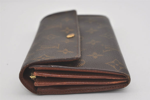 Auth Louis Vuitton Monogram Pochette Porte Monnaie Credit Wallet M61725 LV 8405I