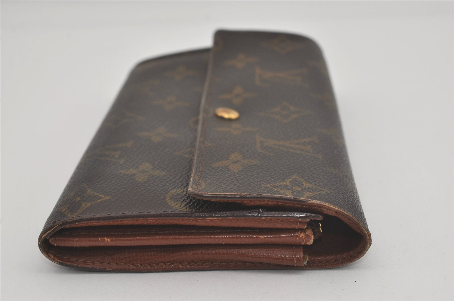 Auth Louis Vuitton Monogram Pochette Porte Monnaie Credit Wallet M61725 LV 8405I