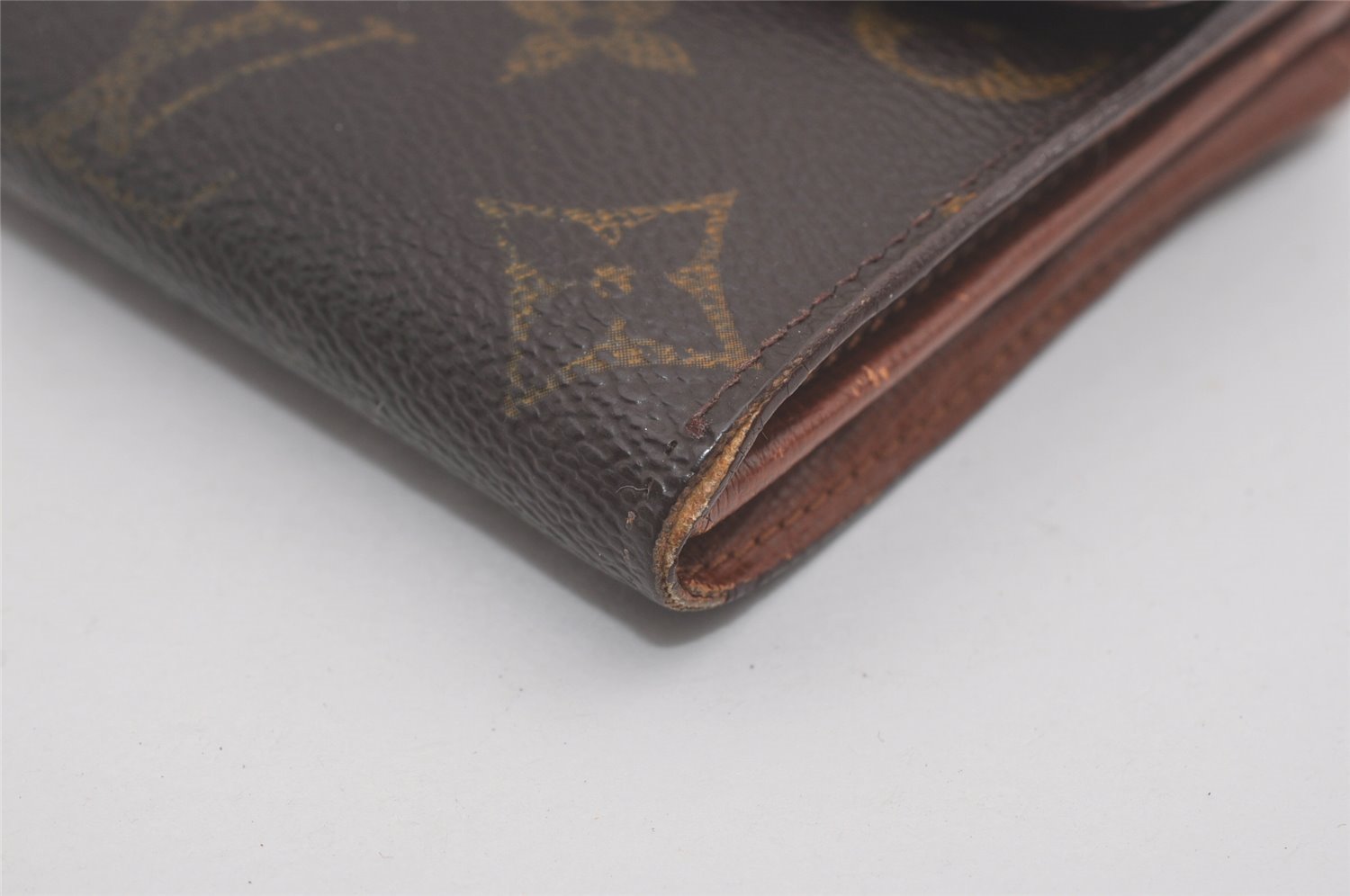 Auth Louis Vuitton Monogram Pochette Porte Monnaie Credit Wallet M61725 LV 8405I