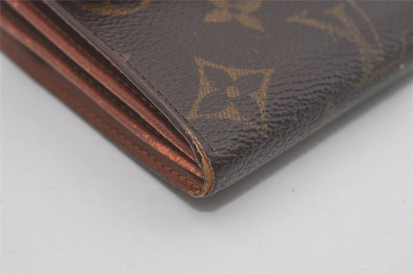 Auth Louis Vuitton Monogram Pochette Porte Monnaie Credit Wallet M61725 LV 8405I