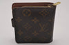 Authentic Louis Vuitton Monogram Compact Zip Bifold Wallet Purse M61667 LV 8406I