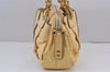 Authentic Chloe Elsie Vintage Chain Shoulder Hand Bag Purse Leather Yellow 8406J