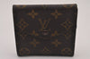 Authentic Louis Vuitton Monogram Porte Monnaie Billets Wallet M61660 LV 8407I