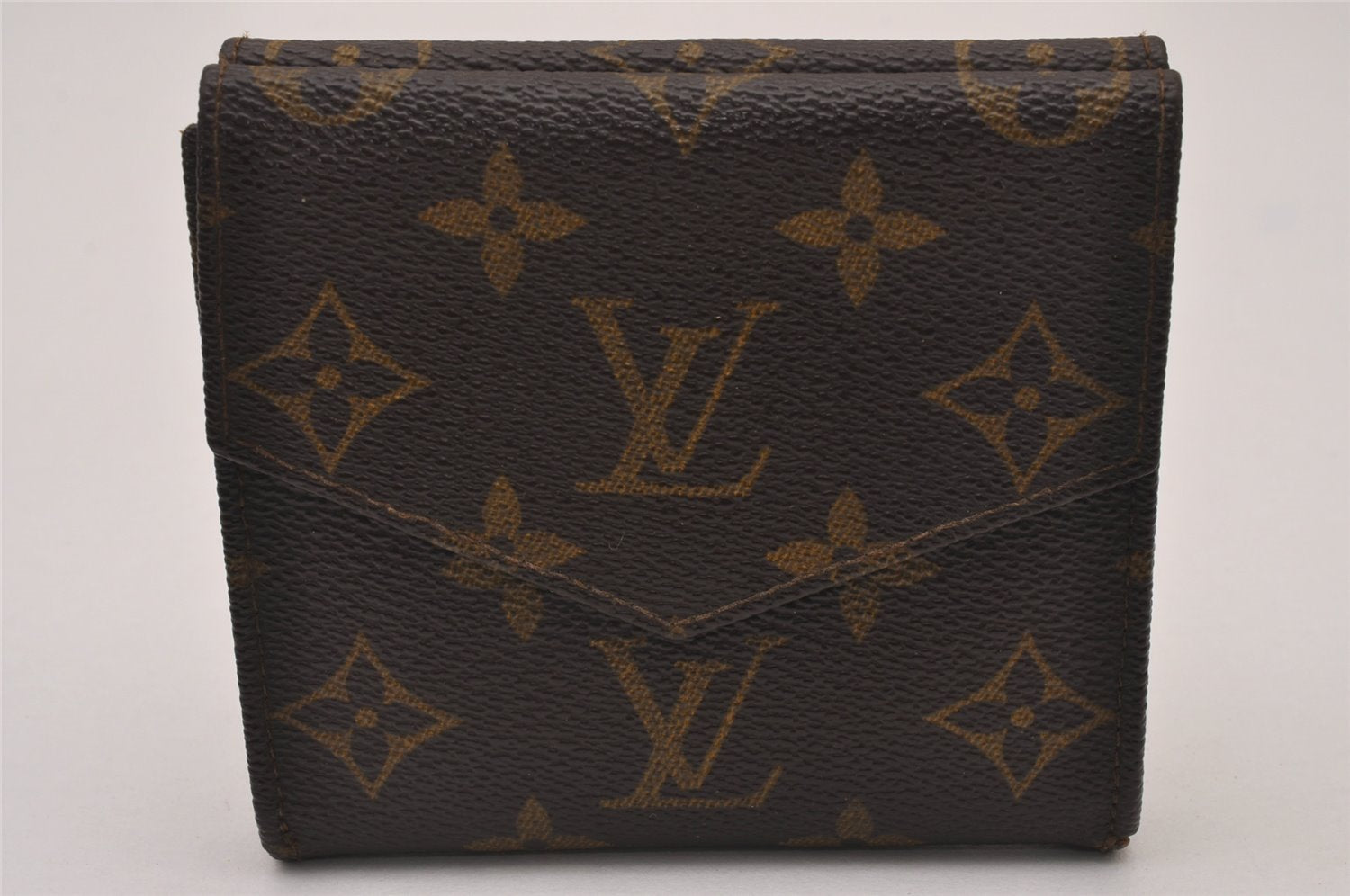 Authentic Louis Vuitton Monogram Porte Monnaie Billets Wallet M61660 LV 8407I