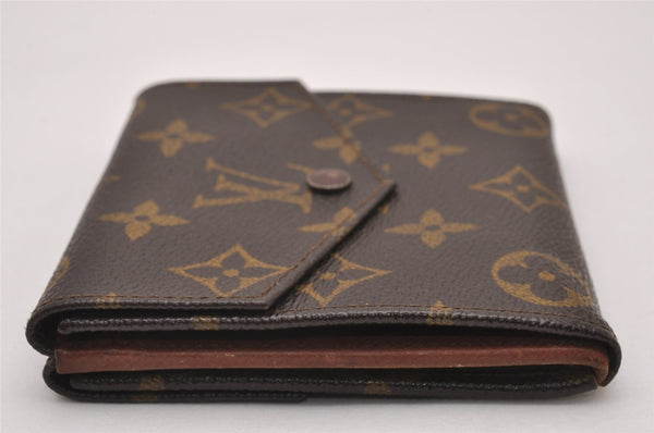 Authentic Louis Vuitton Monogram Porte Monnaie Billets Wallet M61660 LV 8407I