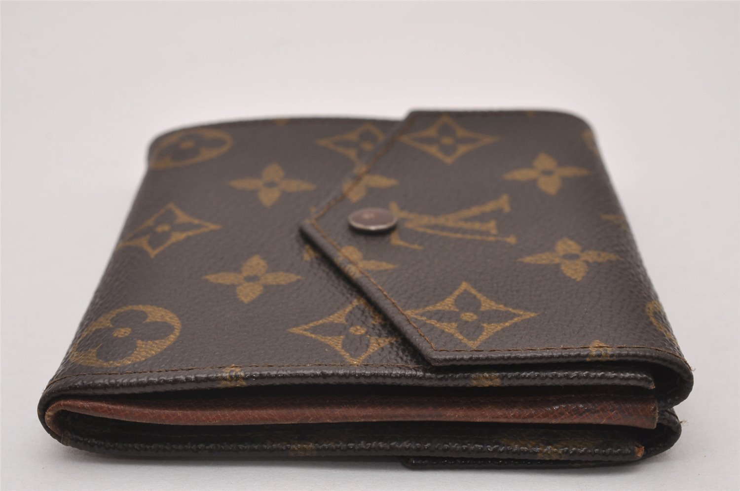 Authentic Louis Vuitton Monogram Porte Monnaie Billets Wallet M61660 LV 8407I