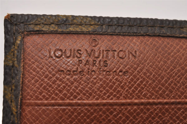 Authentic Louis Vuitton Monogram Porte Monnaie Billets Wallet M61660 LV 8407I