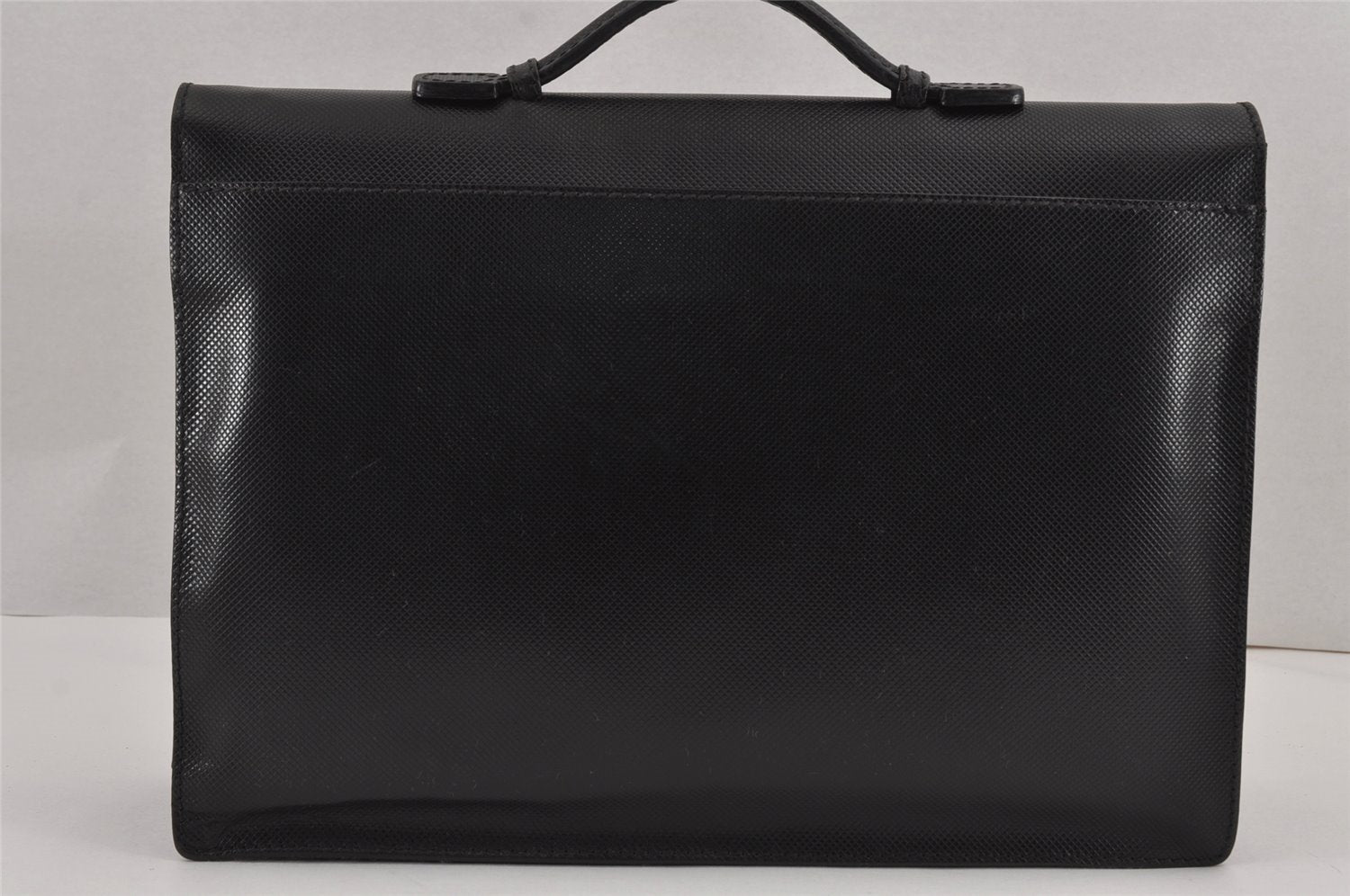 Authentic BOTTEGA VENETA Vintage Leather 2Way Briefcase Business Bag Black 8407J