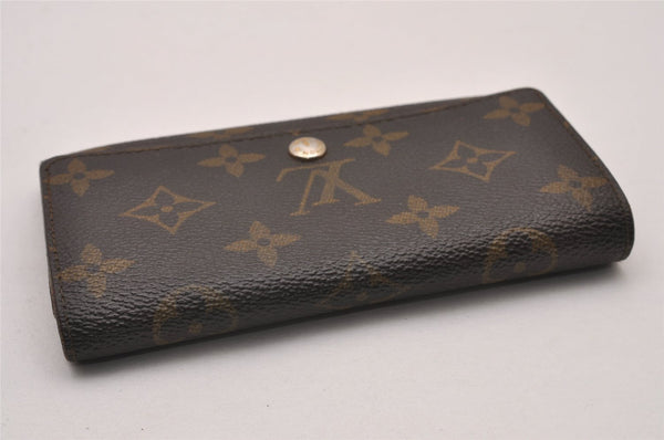 Authentic Louis Vuitton Monogram Porte Monnaie Zip Bifold Wallet M61735 LV 8408I