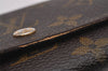 Authentic Louis Vuitton Monogram Porte Monnaie Zip Bifold Wallet M61735 LV 8408I