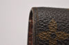 Authentic Louis Vuitton Monogram Porte Monnaie Zip Bifold Wallet M61735 LV 8408I