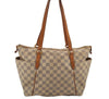Authentic Louis Vuitton Damier Azur Totally PM Tote Bag White N41280 LV 8408J