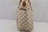 Authentic Louis Vuitton Damier Azur Totally PM Tote Bag White N41280 LV 8408J
