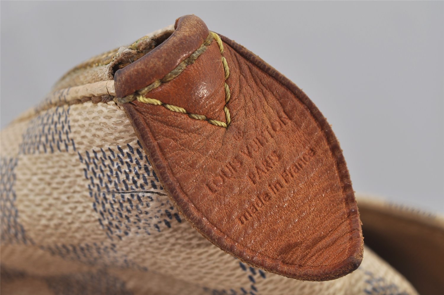 Authentic Louis Vuitton Damier Azur Totally PM Tote Bag White N41280 LV 8408J