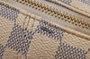 Authentic Louis Vuitton Damier Azur Totally PM Tote Bag White N41280 LV 8408J