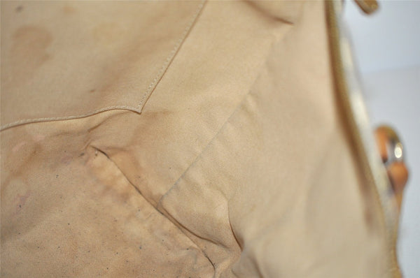 Authentic Louis Vuitton Damier Azur Totally PM Tote Bag White N41280 LV 8408J