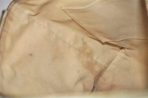 Authentic Louis Vuitton Damier Azur Totally PM Tote Bag White N41280 LV 8408J