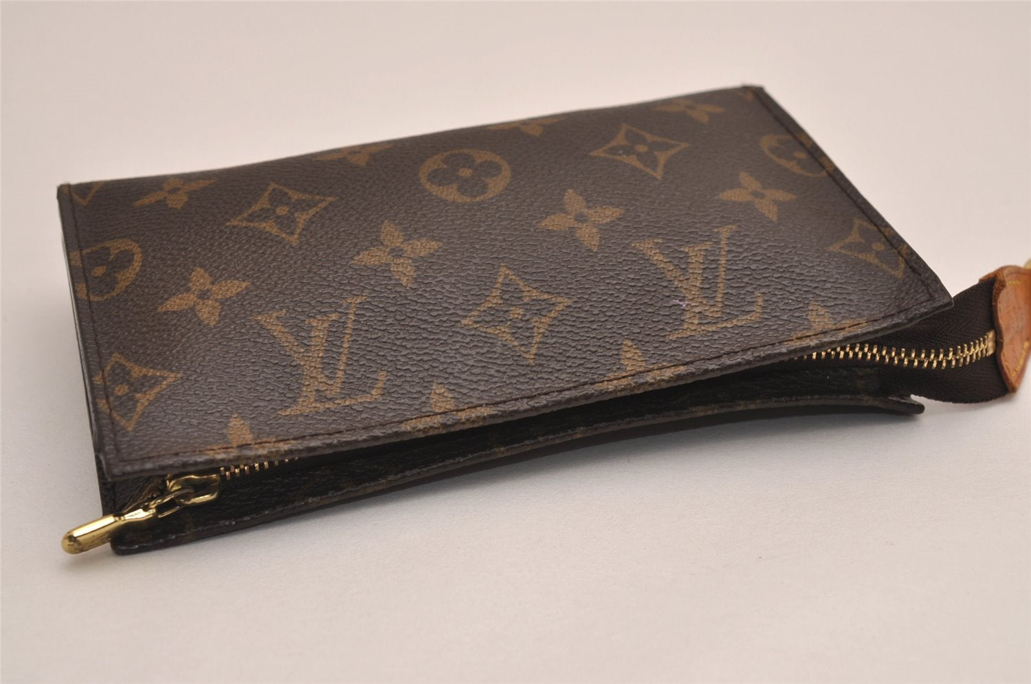 Authentic Louis Vuitton Monogram Pouch For Bucket PM LV 8410I