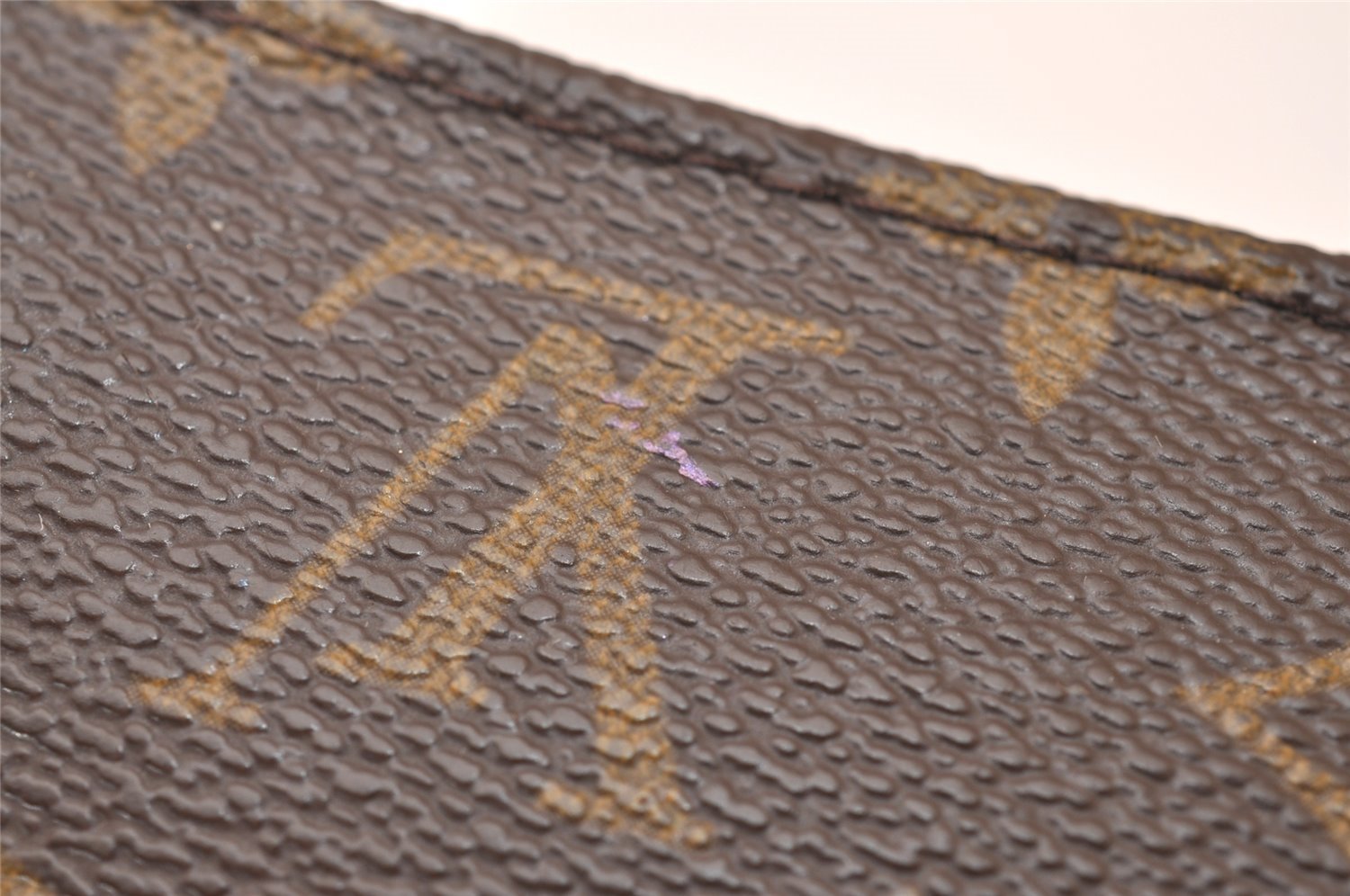 Authentic Louis Vuitton Monogram Pouch For Bucket PM LV 8410I