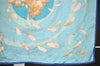 Authentic HERMES Carre 90 Scarf "au gr? du vent" Silk Blue 8410J