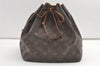 Authentic Louis Vuitton Monogram Petit Noe M42226 Shoulder Drawstring Bag 8413J