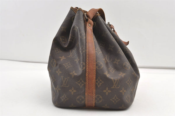 Authentic Louis Vuitton Monogram Petit Noe M42226 Shoulder Drawstring Bag 8413J
