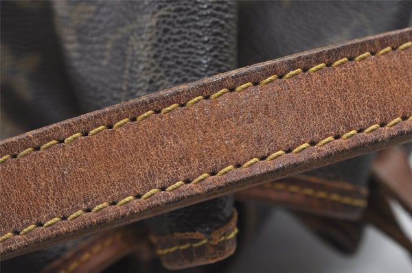 Authentic Louis Vuitton Monogram Petit Noe M42226 Shoulder Drawstring Bag 8413J