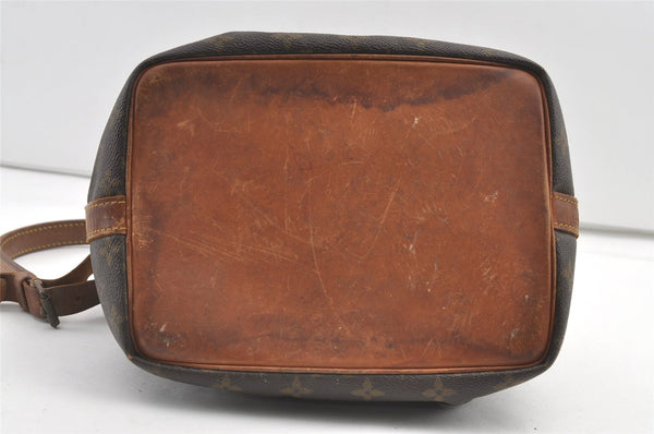 Authentic Louis Vuitton Monogram Petit Noe M42226 Shoulder Drawstring Bag 8413J