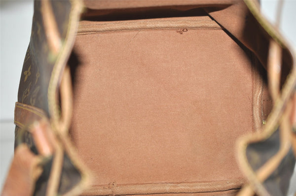 Authentic Louis Vuitton Monogram Petit Noe M42226 Shoulder Drawstring Bag 8413J