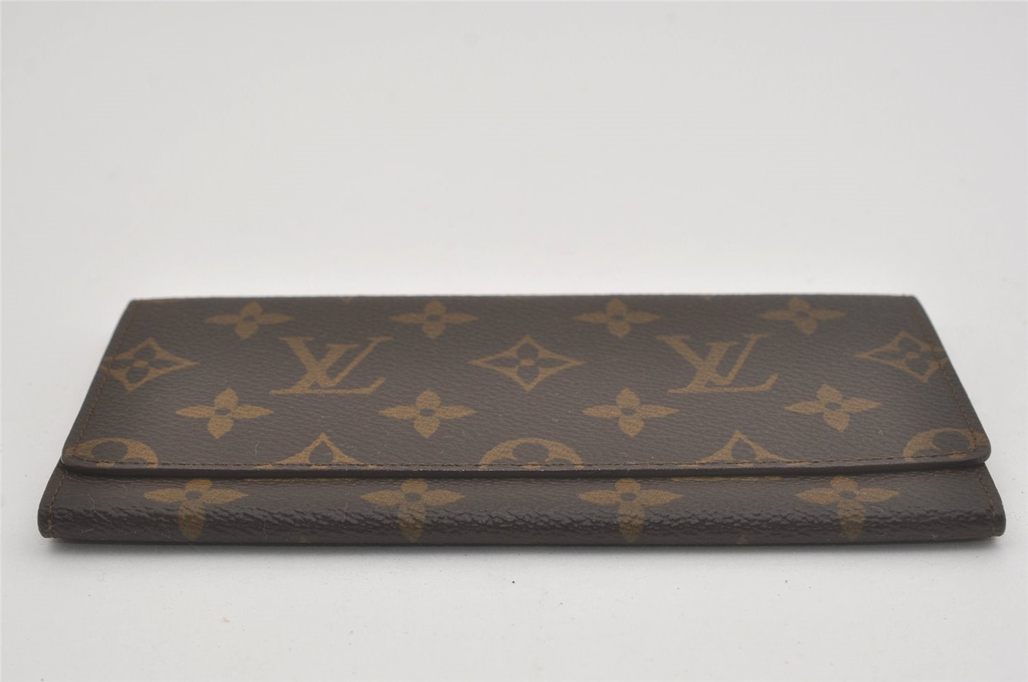 Authentic Louis Vuitton Monogram Porte Yen Long Wallet Purse M61820 LV 8415I