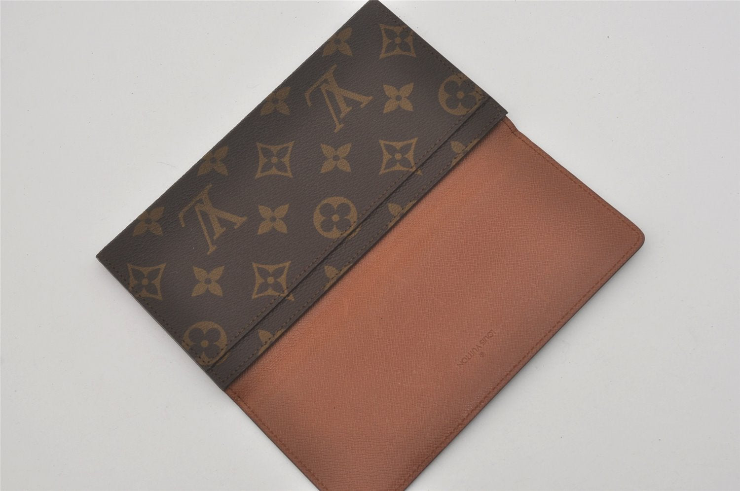 Authentic Louis Vuitton Monogram Porte Yen Long Wallet Purse M61820 LV 8415I