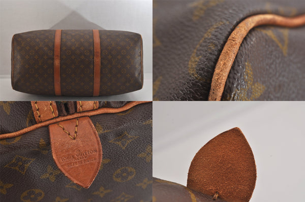Authentic Louis Vuitton Monogram Sac Souple55 Hand Boston Bag Old Model LV 8415M