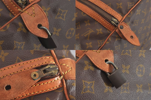 Authentic Louis Vuitton Monogram Sac Souple55 Hand Boston Bag Old Model LV 8415M