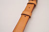 Authentic Louis Vuitton Leather Shoulder Strap Beige 37.4-44.1" LV 8417I