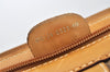 Authentic GUCCI Web Sherry Line Micro GG PVC Leather Boston Bag Brown 8418J