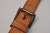 Authentic Louis Vuitton Leather Shoulder Strap Beige 33.9-40.9" LV 8419I