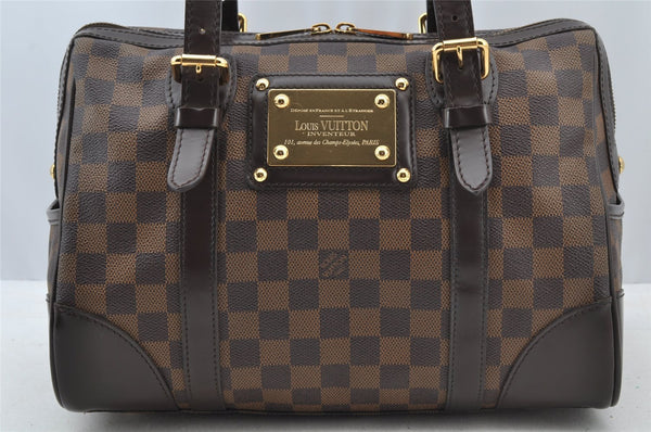 Authentic Louis Vuitton Damier Berkeley Hand Boston Bag Purse N52000 LV 8421I